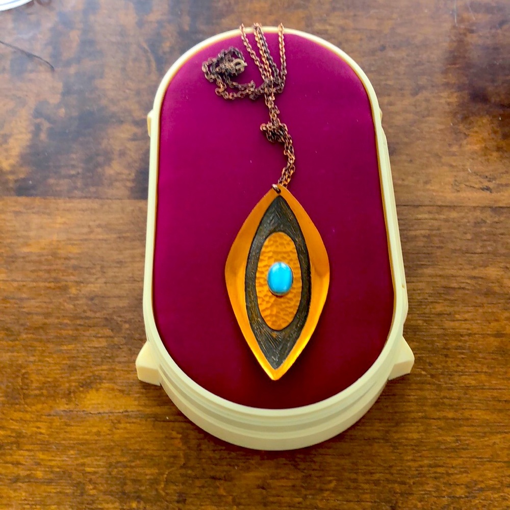 Moda signed Copper Pendant